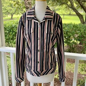 Faconnable Ladies Lightweight Striped Jacket/Blazer